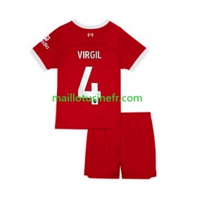 Maillot de Foot Liverpool Virgil van Dijk 4 Domicile 2023-24 - Enfant